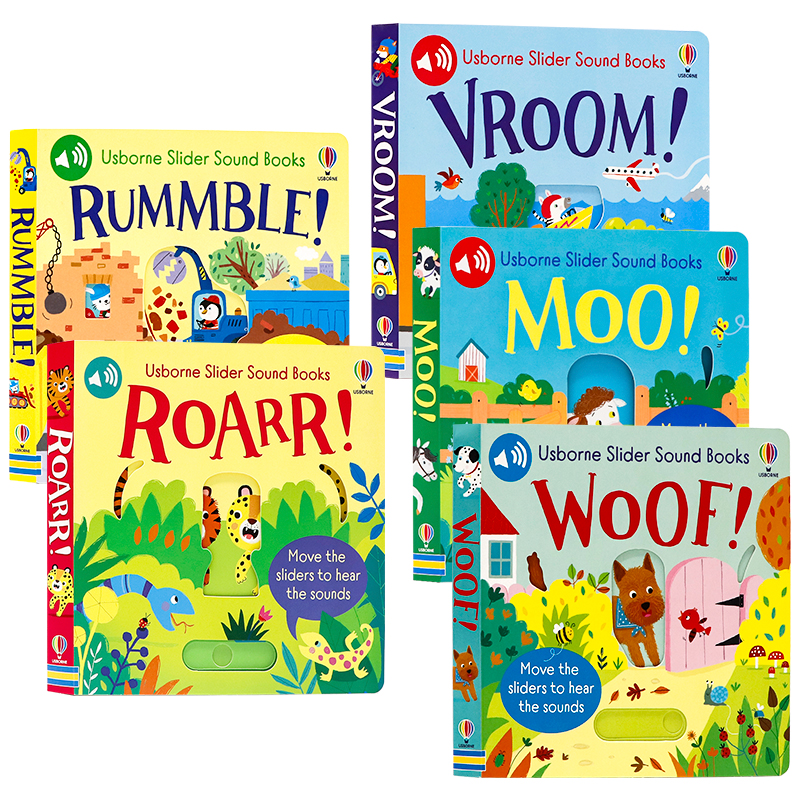 滑条机关操作发声书5册英文原版