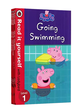 粉红猪小妹佩奇分级阅读3册绘本 Peppa Pig Read it yourself with Ladybird Level1 小猪佩奇英文原版英语早教启蒙图画故事书