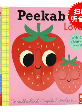 Nosy Crow躲猫猫系列 喜爱篇 英文原版绘本 Peekaboo Love 儿童机关操作游戏纸板翻翻书边玩边学英语启蒙绘本0-3岁附镜子