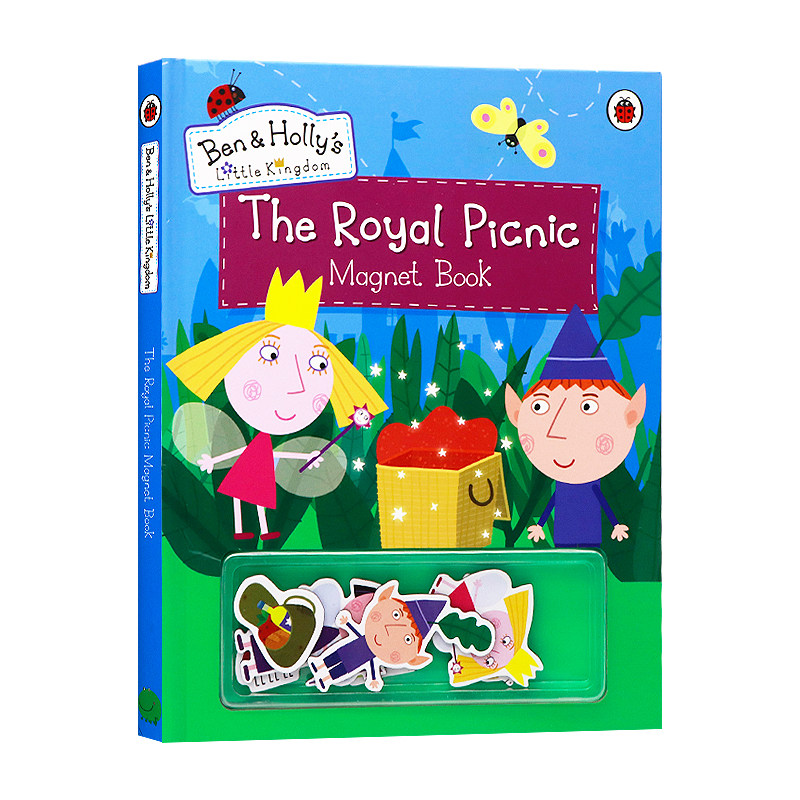班班和莉莉的小王国皇家野餐磁铁书 英文原版 Ben and Holly's Little Kingdom: The Royal Picnic Magnet Book 同名动画书