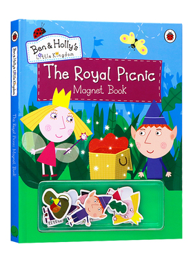 班班和莉莉的小王国皇家野餐磁铁书 英文原版 Ben and Holly's Little Kingdom: The Royal Picnic Magnet Book 同名动画书