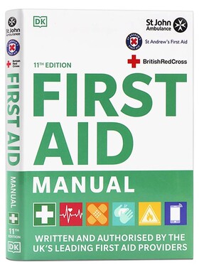 DK出品 急救手册第11版 英文原版  First Aid Manual 11th Edition 英国专业急救指南 百科科普读物 英国红十字会 急救救生技术