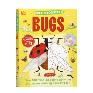 DK史密森学派的大脑助推器虫虫书 Brain Booster Bugs 英文原版自然科学少儿科普知识百科课外读物亲子共读平装大开