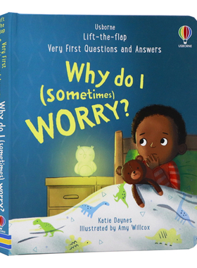 Usborne问与答翻翻书 为什么我有时会担心 英文原版绘本Very First Questions and Answers Why do I sometimes worry儿童情绪管理