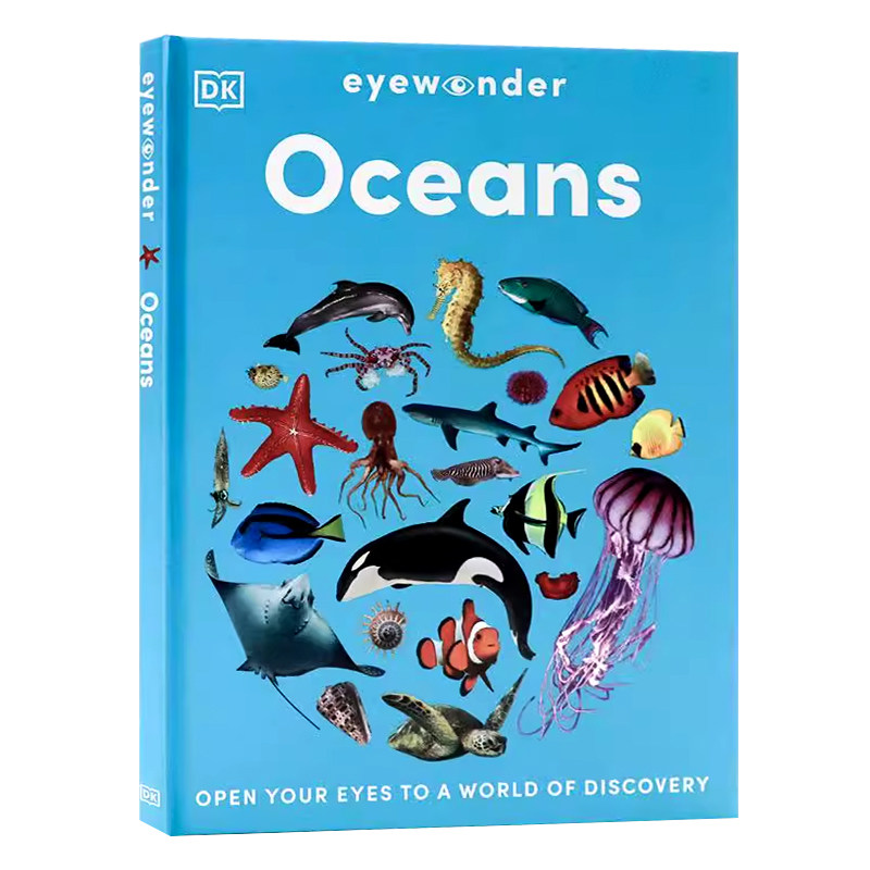 现货DK精品目击者系列 海洋 英文原版 Eyewonder Oceans 打开你的眼睛探索一个发现的世界 Open Your Eyes  精装绘本 科普百科读物
