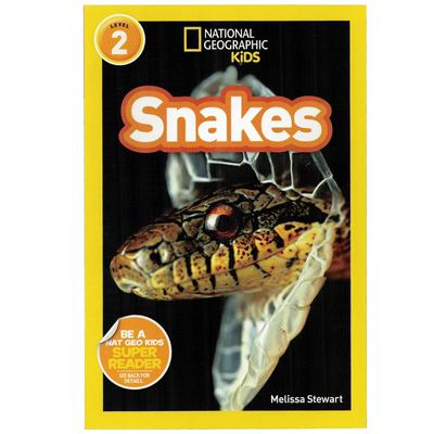 英文原版绘本National Geographic Kids Level2:Snakes 蛇 国家地理分级阅读 少儿科普百科英语童书 动物科普百科读物
