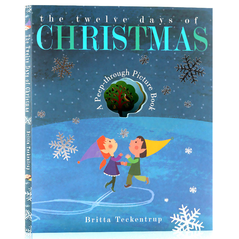圣诞节的十二天 洞洞书 the twelve days of christmas 英文原版绘本