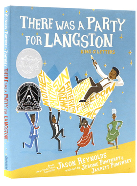 2024凯迪克大奖 兰斯顿的派对 英文原版绘本 There Was a Party for Langston 儿童故事全彩插画绘本精装进口童书Jason Reynolds
