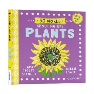Nature 绘本 3岁 儿童英语启蒙亲子互动全彩图画书oxford出版 Plants About Words 植物英文原版 50个自然词汇