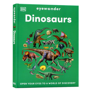 世界 恐龙 打开你 DK目击者探秘 Open 儿童插画科普绘本 Eyewonder Eyes 英文原版 图解史前巨兽世界 Dinosaurs Your 眼睛去发现