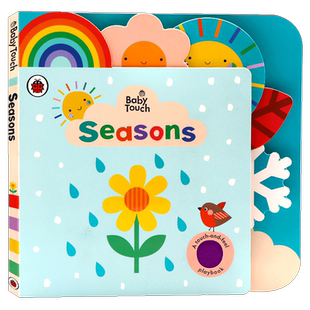 小瓢虫四季触摸错层书 英文原版绘本 Ladybird Baby Touch Seasons 四季幼儿季节认知大开本纸板撕不烂0-1-2-3岁宝宝手指感官训练