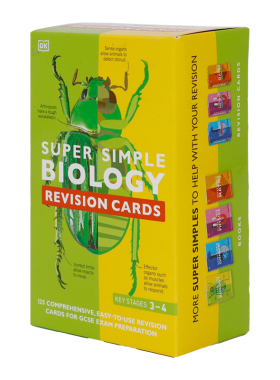 超级简单复习卡生物学 英文原版 Super Simple Biology Revision Cards 词卡巩固学科知识复习卡片 进口原版书籍 儿童课外读物