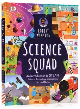 DK 科学小组知识百科 英文原版 Science Squad 儿童科学科普百科认知启蒙 中小学生STEM科普入门 趣味全彩插图 Robert Winston