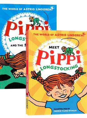 长袜子皮皮和斯奈克尔狩猎2册套装英文原版 Pippi Longstocking and the Snirkle Hunt 儿童童话故事经典冒险小说阿斯特丽德林格伦