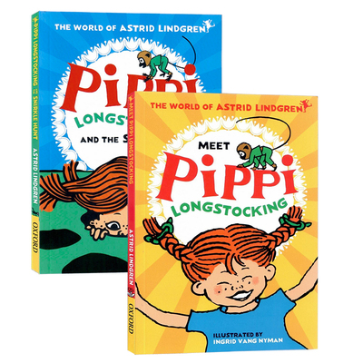 长袜子皮皮和斯奈克尔狩猎2册套装英文原版 Pippi Longstocking and the Snirkle Hunt 儿童童话故事经典冒险小说阿斯特丽德林格伦