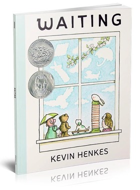 等待英文原版绘本  Waiting 凯迪克获奖作品 儿童故事书 睡前晚安读物 苏斯银奖 Kevin Henkes 亲子互动 低幼英语平装读本