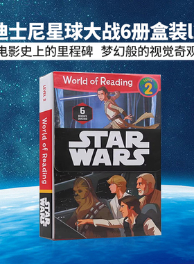 英文原版分级阅读 World of Reading Star Wars Boxed Set Level 2 星球大战6册盒装 小学生儿童英语读物图画故事书 学校推荐书单