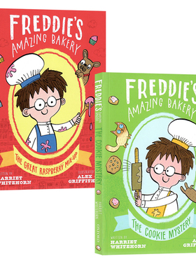 弗雷迪的神奇面包店2册英文原版小说 Freddies Amazing Bakery The Cookie Mystery 饼干之谜伟大的树莓混合中小学生课外英语阅读