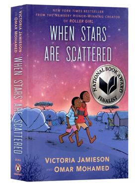 美国国家图书奖星星散落时漫画版 英文原版小说 When Stars Are Scattered 在难民营中成长的漫画小说青少年读物进口书籍 Jamieson