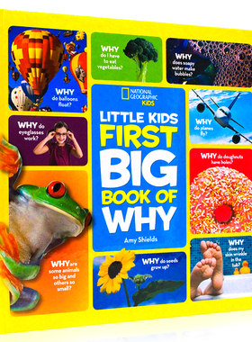 美国国家地理儿童百科英文原版绘本National Geographic Little Kids First Big Book of Why 精装全彩大开本儿童知识百科全书
