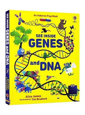 Usborne看里面系列基因和DNA See Inside Genes and DNA 英文原版精装纸板翻翻书儿童英语启蒙科普亲子共读