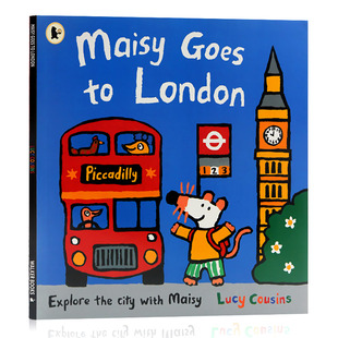 绘本 廖彩杏推荐 London Goes 书单亲子互动儿童启蒙认知英语绘本Lucy 小鼠波波去伦敦英文原版 Cousins Maisy