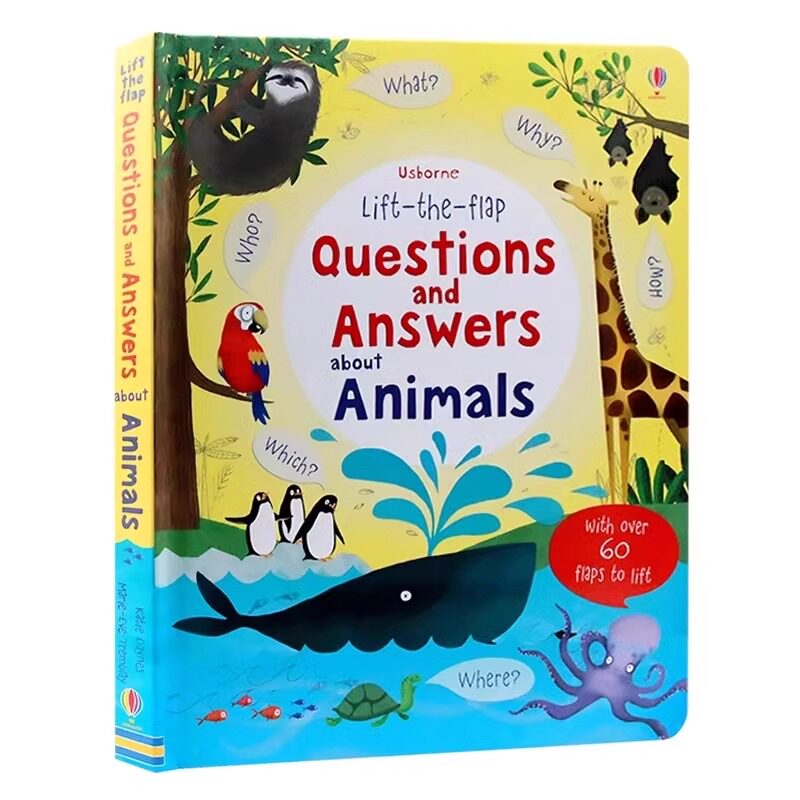 Usborne问与答翻翻书动物
