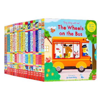 The Wheels on the Bus轮子上的巴士 英文原版绘本 Sing Along with Me 童谣机关操作书22套装 幼儿启蒙英语儿歌绘本纸板互动书