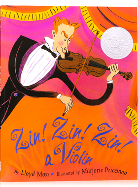 大家来听音乐会 Zin! Zin! Zin! a Violin 凯迪克银奖 英文原版绘本 平装大开 儿童英语启蒙绘本 图画故事书 全彩插图儿童课外读物