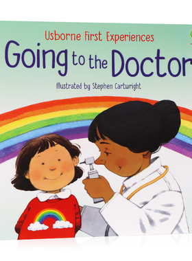 Usborne出品 看医生Going to the Doctor英文原版绘本儿童英语启蒙 学龄前儿童生活体验图画书缓解孩子对看医生打针吃药的恐惧心理