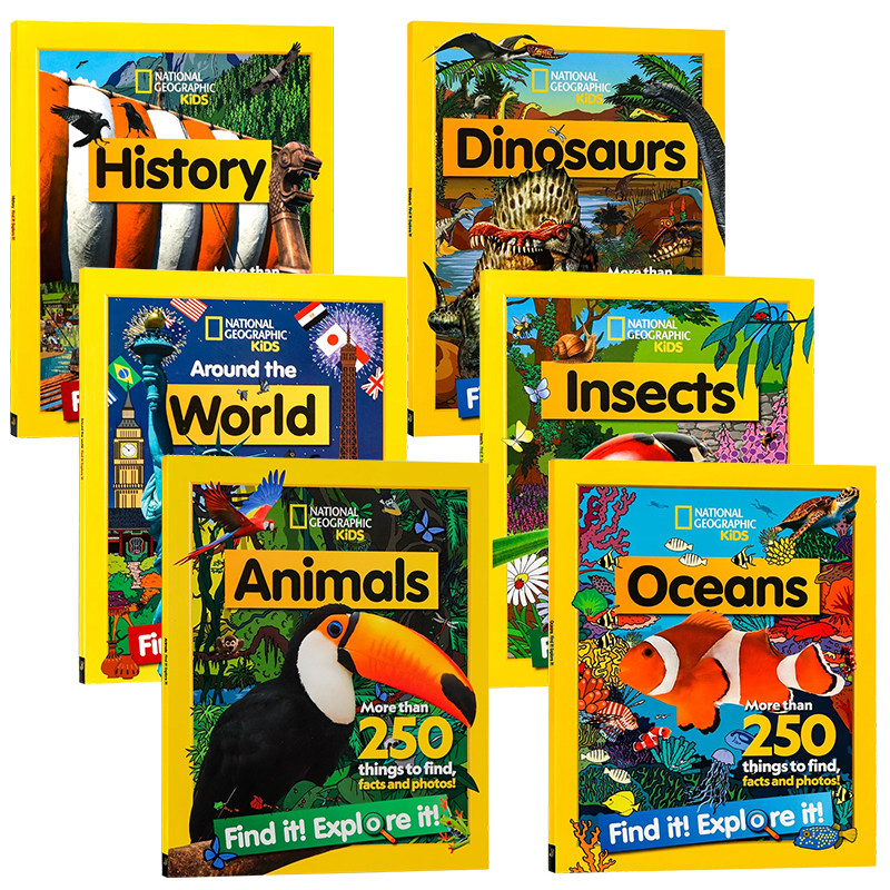 美国国家地理儿童版人文地理6册英文原版 National Geopraphic Kids Find It Explore It 英语启蒙绘本自然科学知识百科探索与发现