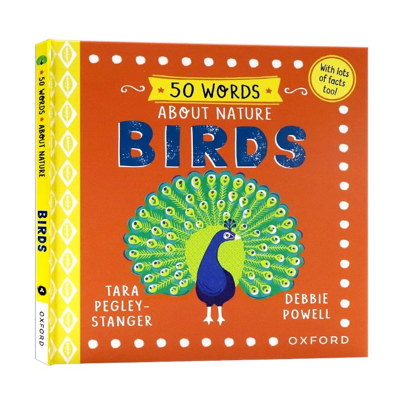 50个自然词汇鸟英文原版绘本