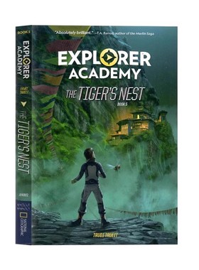 探险家学院系列第5册虎穴 英文原版小说 Explorer Academy The Tiger's Nest 5 平装 桥梁章节小说青少年冒险主题 美国国家地理