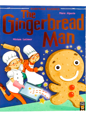 姜饼人 英文原版绘本 The Gingerbread Man 小老虎经典童话故事绘本 儿童启蒙 Mara Alperin著 Little Tiger Press出版 英语读物