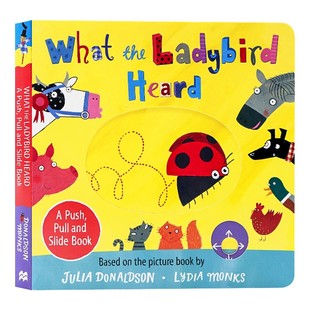 瓢虫听到了什么 英文原版绘本 What the Ladybird Heard A Push, Pull and Slide Book 启蒙推拉滑动机关操作纸板书趣味互动玩具书