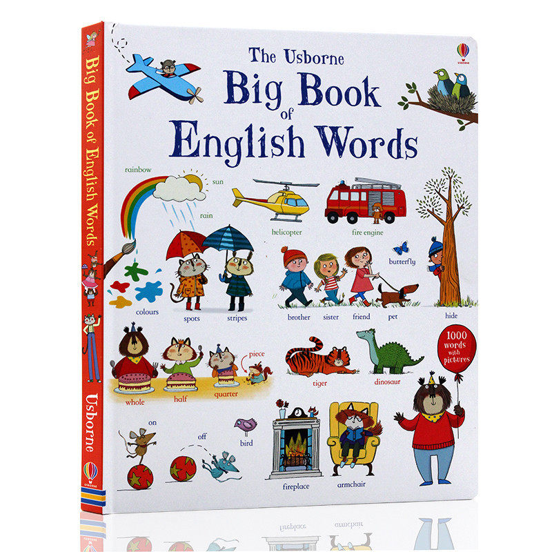 1000个单词the usborne big book of english words英语单词大书低幼