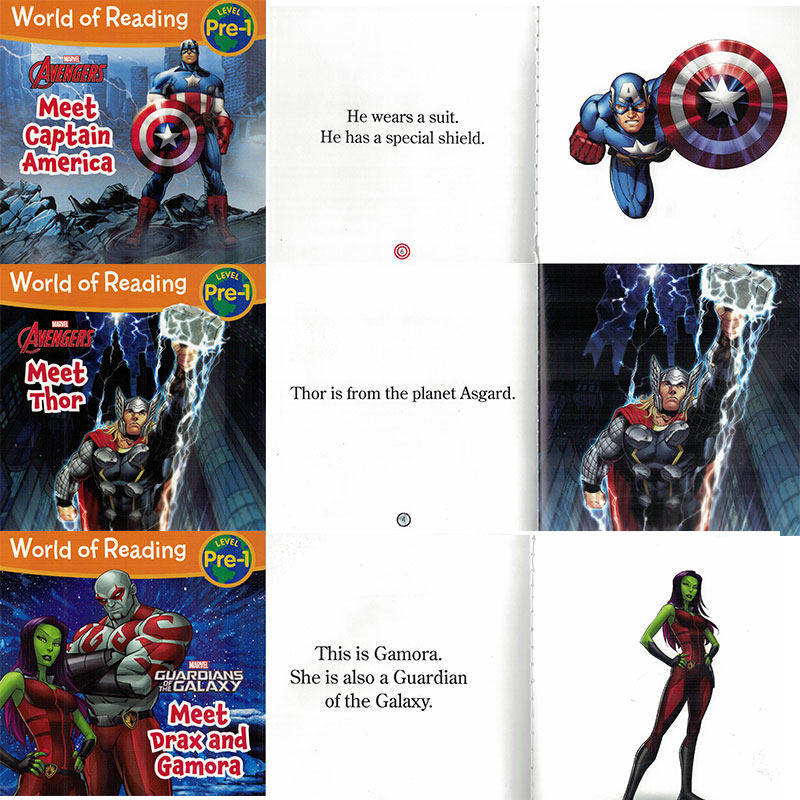 Marvel Avengers Graded Reading Books 12 Volume Set - Taobao product photo 5