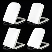 法恩莎通用超薄方型脲醛马桶盖加厚缓降坐便盖酒店可拆洗老式 配件