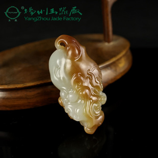 玉缘和田玉新疆且末料糖白玉一念之间吊坠玉质细腻油性足男女大师