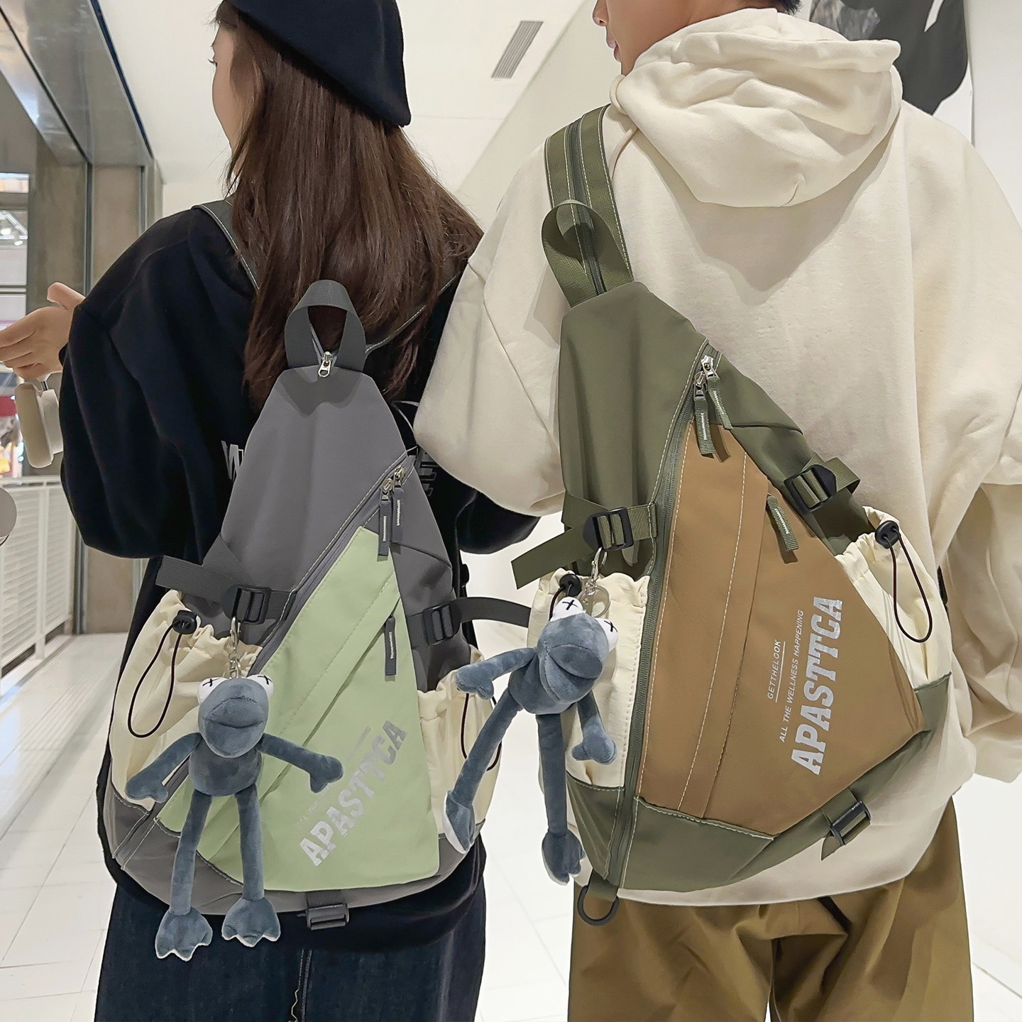 设计感骑行包个性三角弓箭包两用潮牌双肩包中性运动户外登山背包,箱包皮具/热销女包/男包,双肩背包,淘宝优惠券,粉丝福利购,淘宝优惠卷