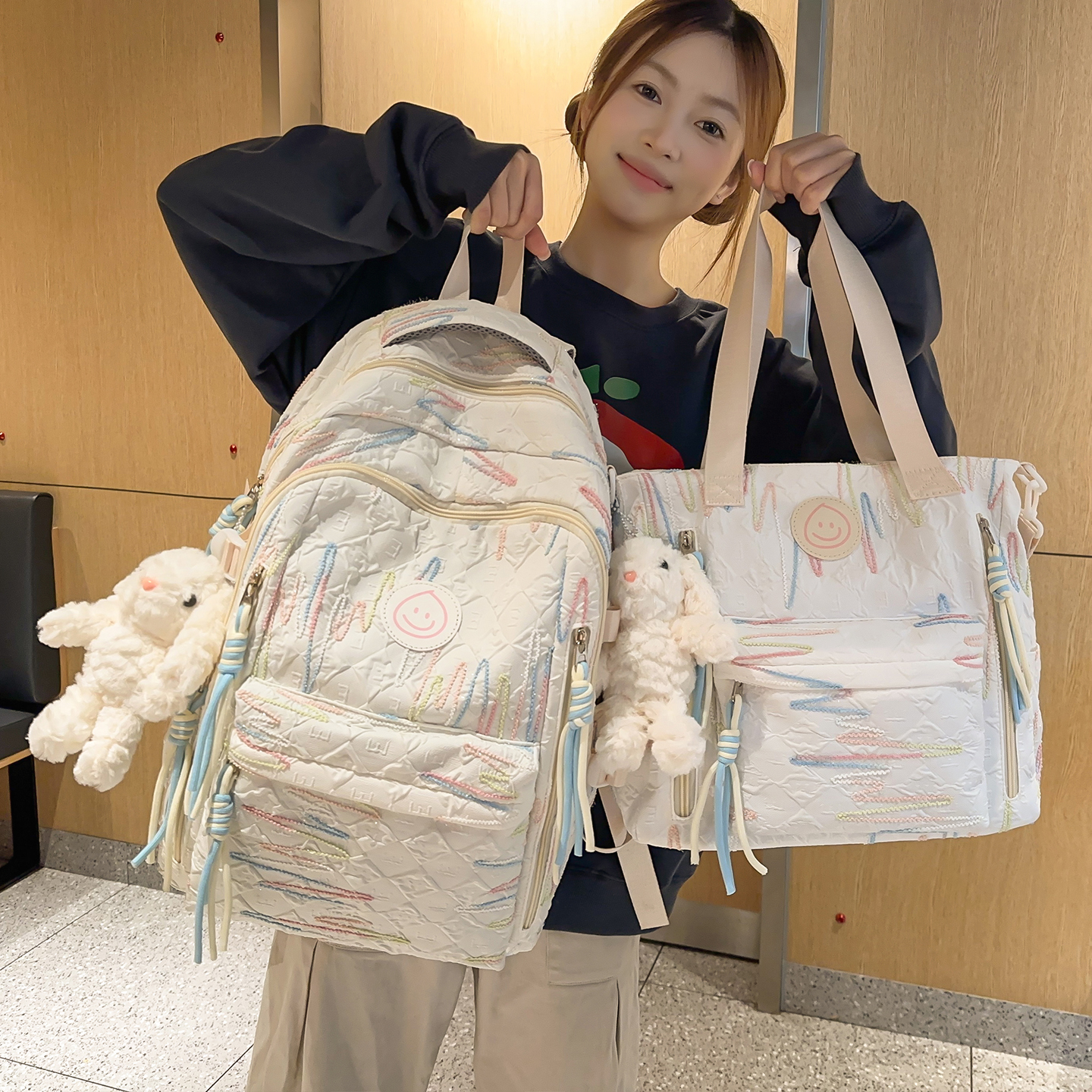 高颜值书包女初中生韩版森系