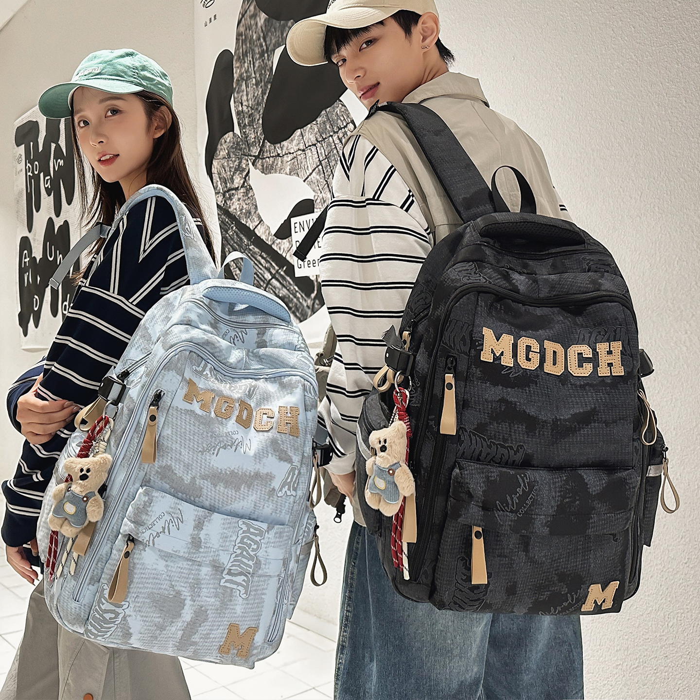 初中生书包男护脊气垫大学生