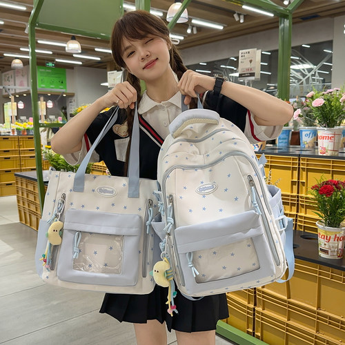 书包女初中生高颜值透明痛包