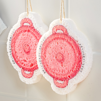 凯得宝木浆洗碗棉海绵擦厨房刷碗神器吸水清洁百洁布双面加大加厚