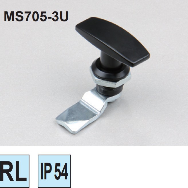 工业柜门锁圆柱锁回转直角锁