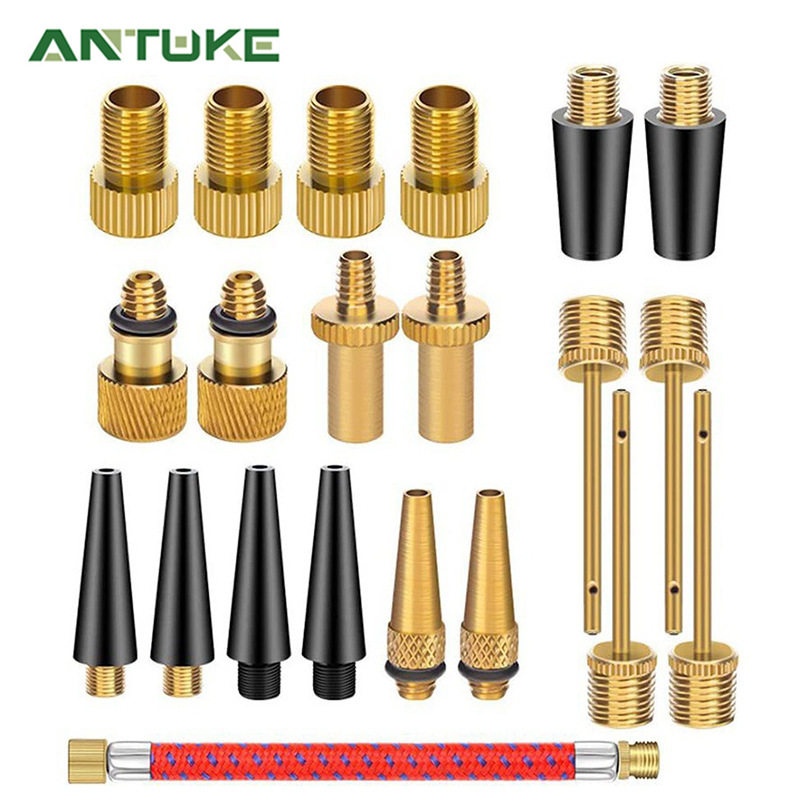 自行车阀适配器16件 自行车阀组 阀适配器SV AV DV 自行车打气筒