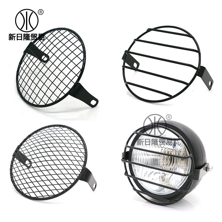 摩托车CG125改装大灯GN125太子复古前照灯网罩保护罩防护罩大灯罩,摩托车/装备/配件,盖帽配饰,淘宝优惠券,粉丝福利购,淘宝优惠卷