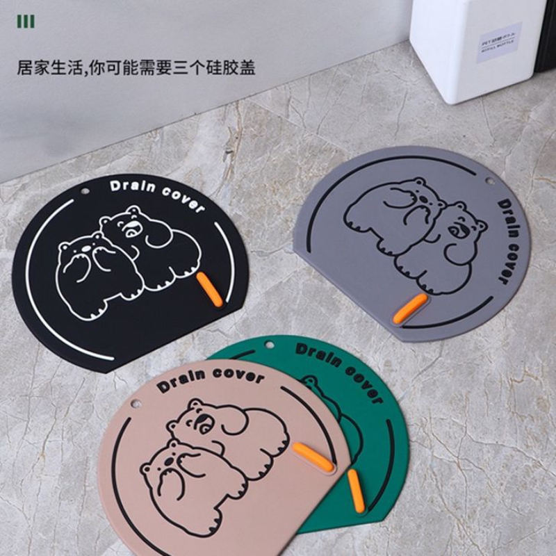 硅胶地漏器防返臭密封盖防虫反味神器卫生间浴室下水道防臭垫