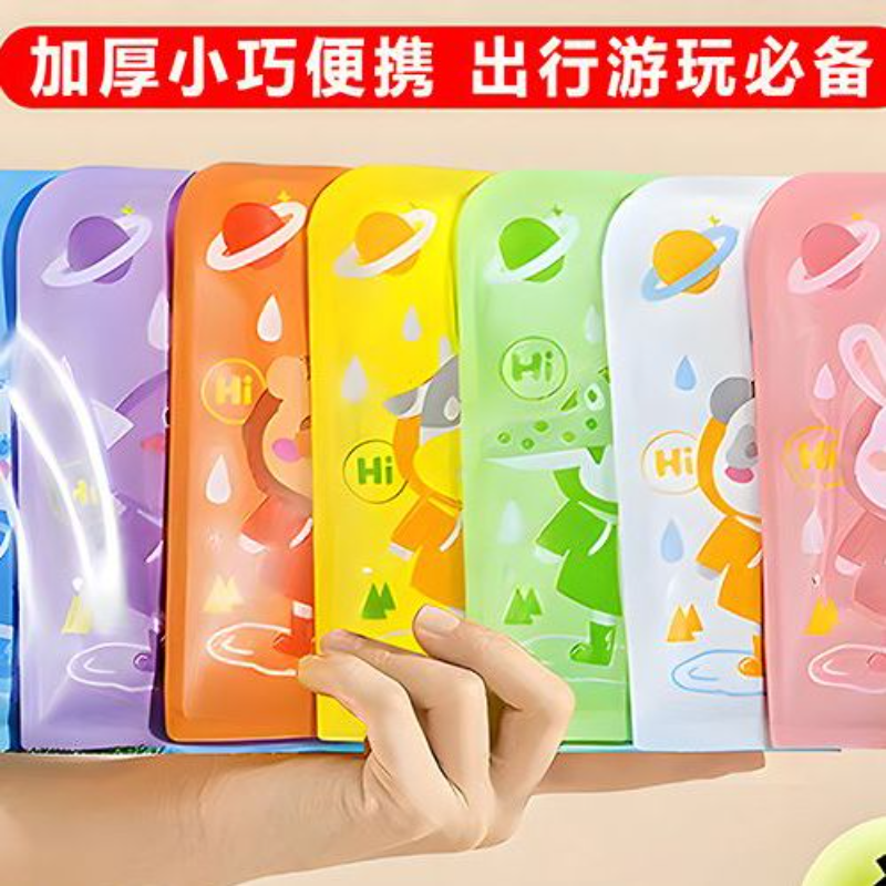 儿童一次性雨衣宝宝雨披便携鞋套幼儿园学生旅游防水