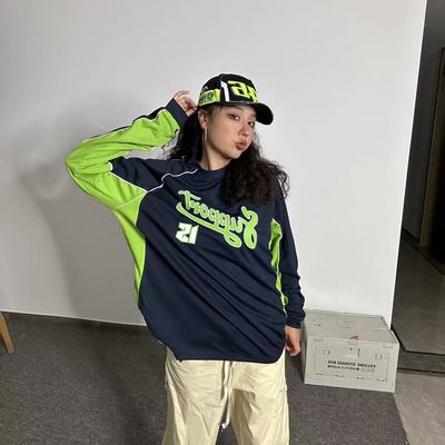 长袖帅气常规宽松街舞上衣